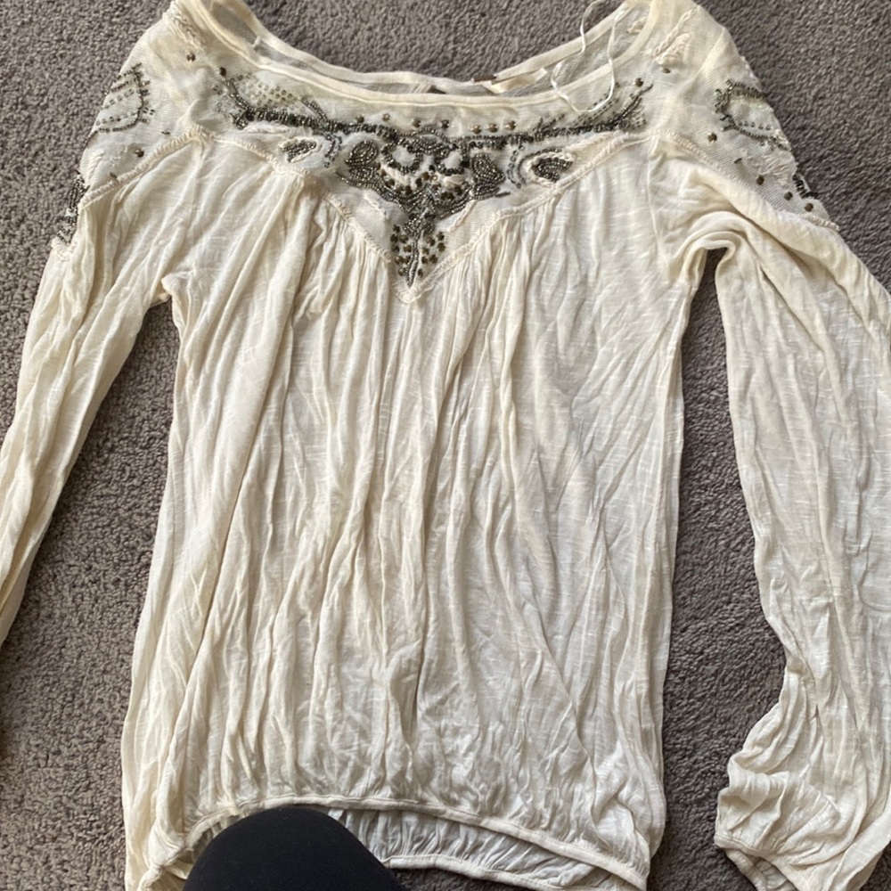 Free People Beaded Top